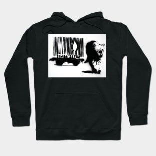 Banksy Leopard Barcode Hoodie